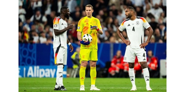 Antonio Rüdiger teki vuoden 2024 Euroopan Cupin ensimmäisen oman maalin